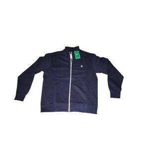 Flint Park Men's Navy Court Tennis Track Jacket Full Zip Size L NWT